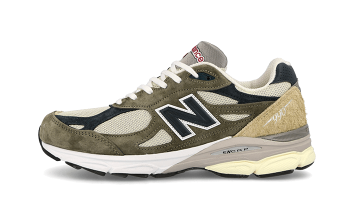 New Balance 990 v3 Made In USA Green Cream - M990TO3