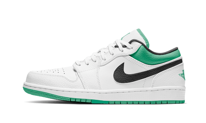 Air Jordan 1 Low White Lucky Green Black