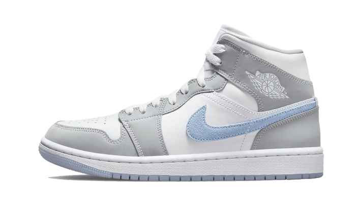 Nike air jordan 1 grey and white on sale