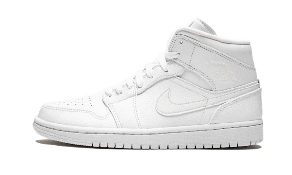 Air Jordan 1 Mid Triple White - 554725-130
