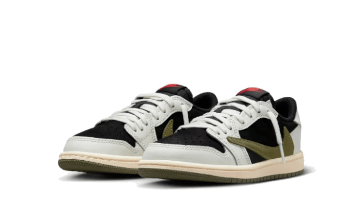 Air Jordan 1 Retro Low OG SP Travis Scott Olive Enfant (PS) - DZ5909-106