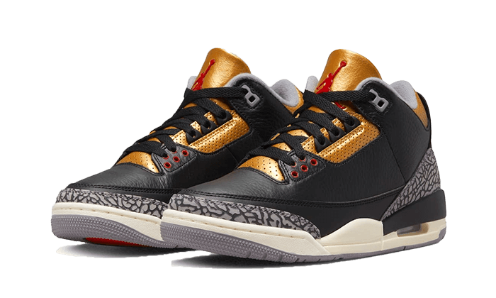 Air Jordan 3 Retro Black Cement Gold - CK9246-067