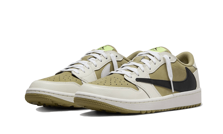 Air Jordan 1 Retro Low Golf Travis Scott Neutral Olive - FZ3124-200