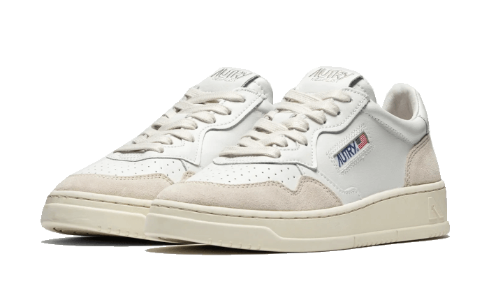 AUTRY Medalist Leather Suede Low White - AULM LS3