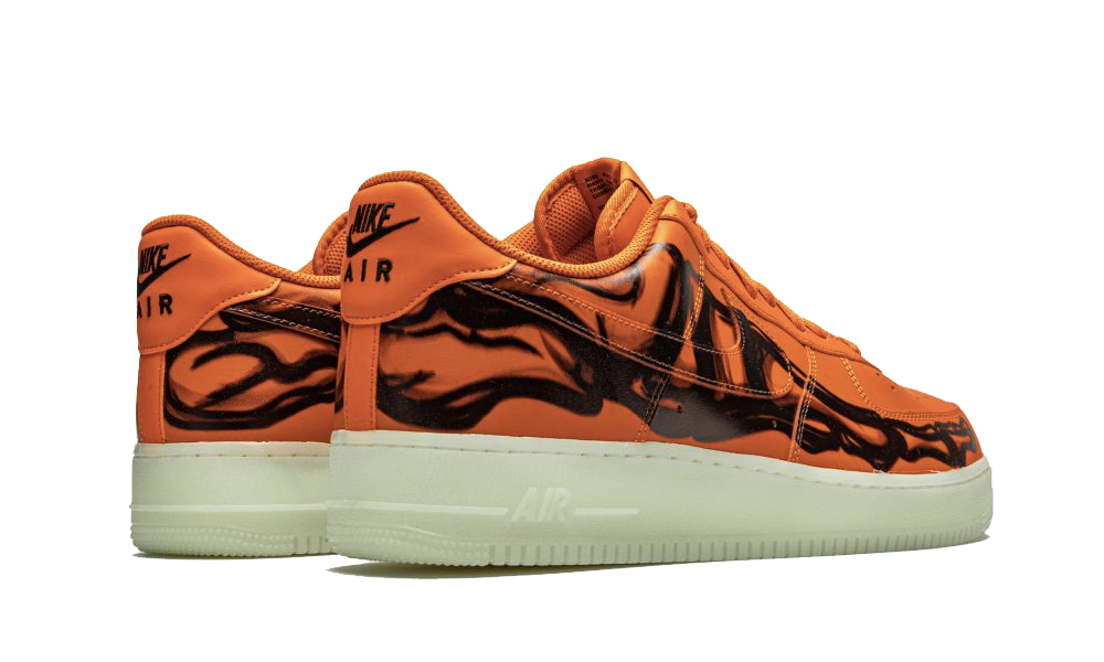 Nike Air Force 1 Low Orange Skeleton Halloween (2020) - CU8067-800
