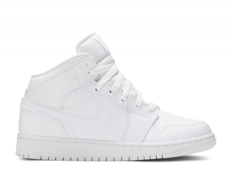 Air Jordan 1 Mid Triple White (GS)