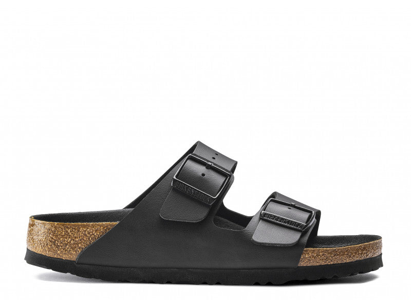 Birkenstock Arizona Birko Flor Black Black Foot Bed