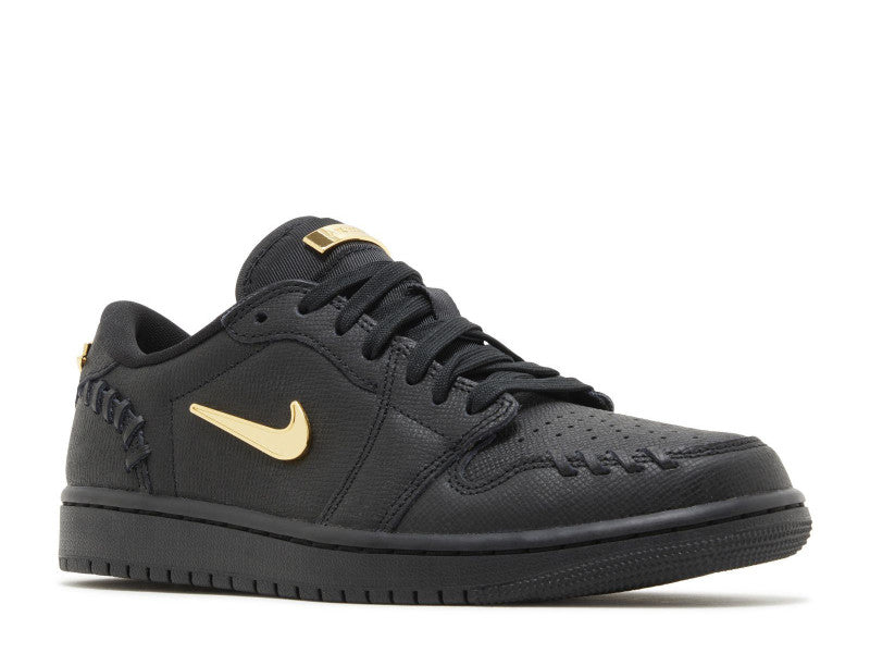 Air Jordan 1 Low Method of Make Black Metallic Gold (W)