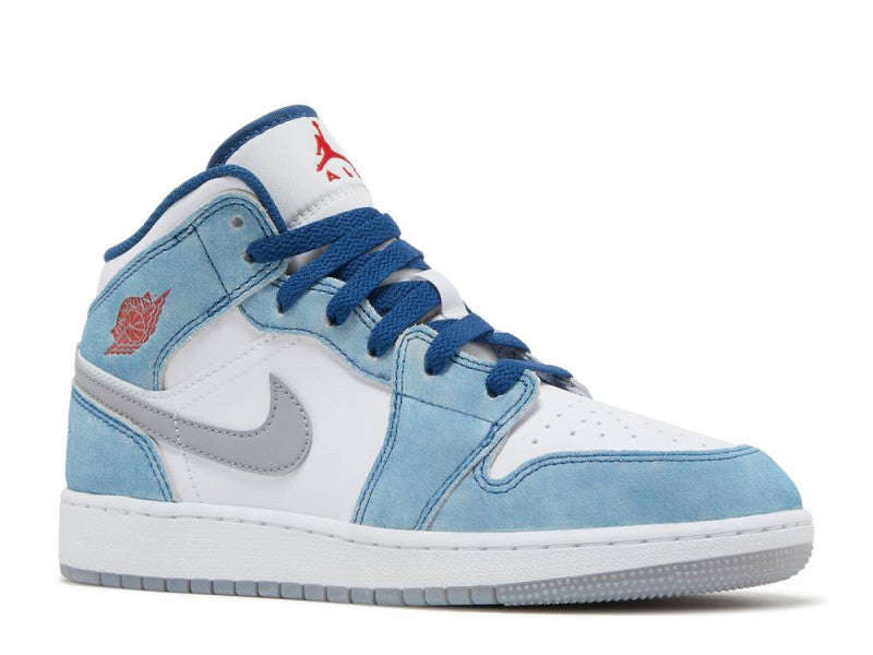 Air Jordan 1 Mid SE French Blue Light Steel (GS)