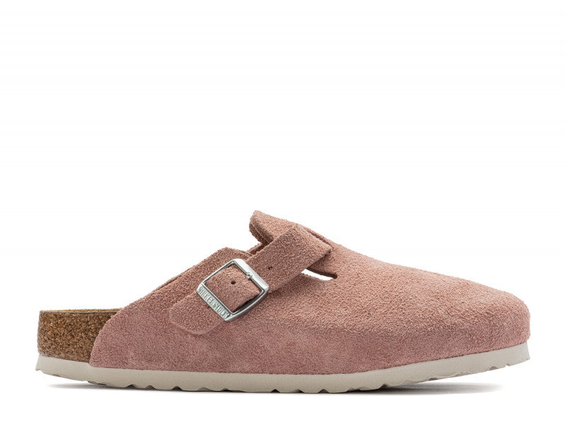 Birkenstock Boston Soft Footbed Suede Pink Clay