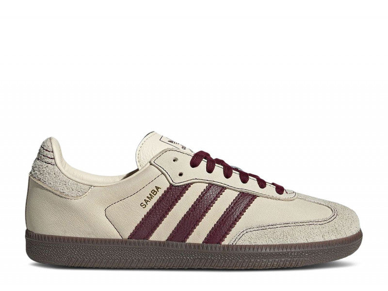 adidas Samba OG Wonder White Maroon (W)