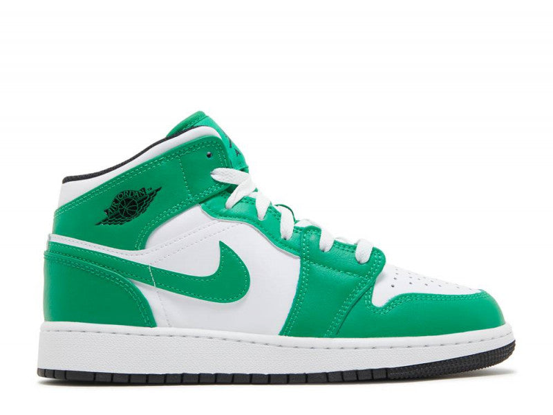 Air Jordan 1 Mid Lucky Green (GS)