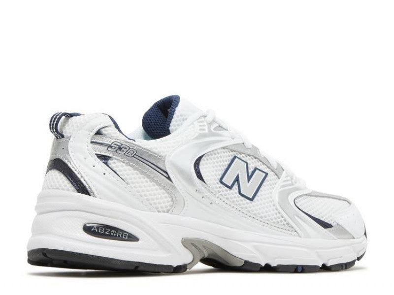 New Balance 530 White Silver Navy