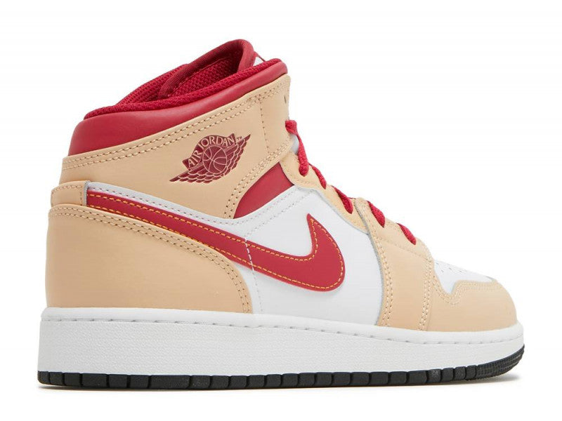 Air Jordan 1 Mid Red Beige (GS)