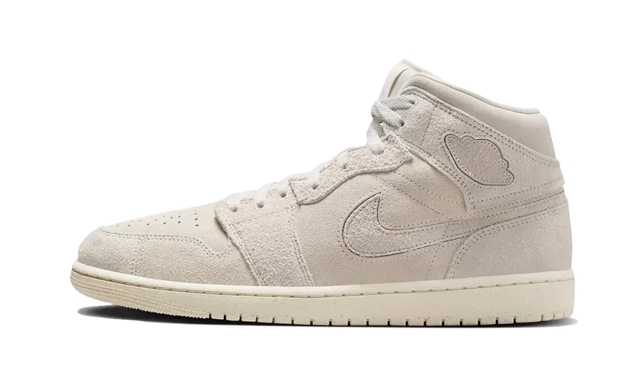 Air Jordan Air Jordan 1 Mid Craft Suede Ivory - FQ3224-100 / FN7449-100