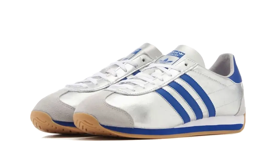 Adidas Country OG Matte Silver Bright Blue - IE4230