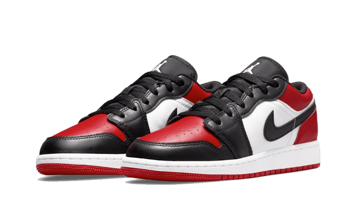 Air Jordan 1 Low Bred Toe - 553560-612