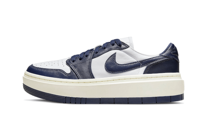 Air Jordan 1 Low Elevate White Midnight Navy Sail - DH7004-141