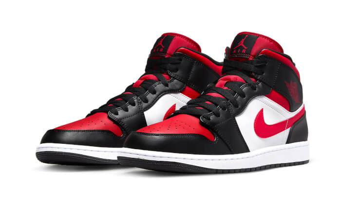 Air Jordan 1 Mid Alternate Bred Toe - 554724-079