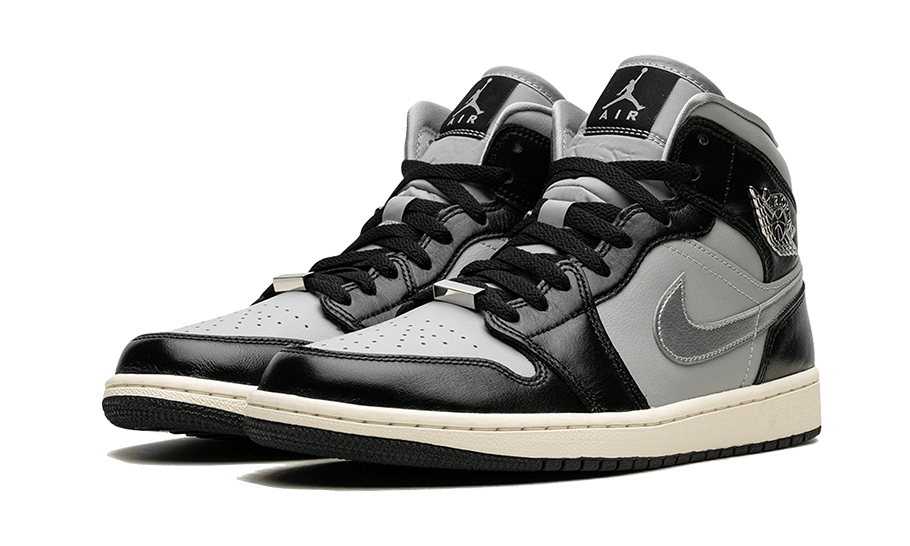 Air Jordan 1 Mid Black Chrome - FB9892-002