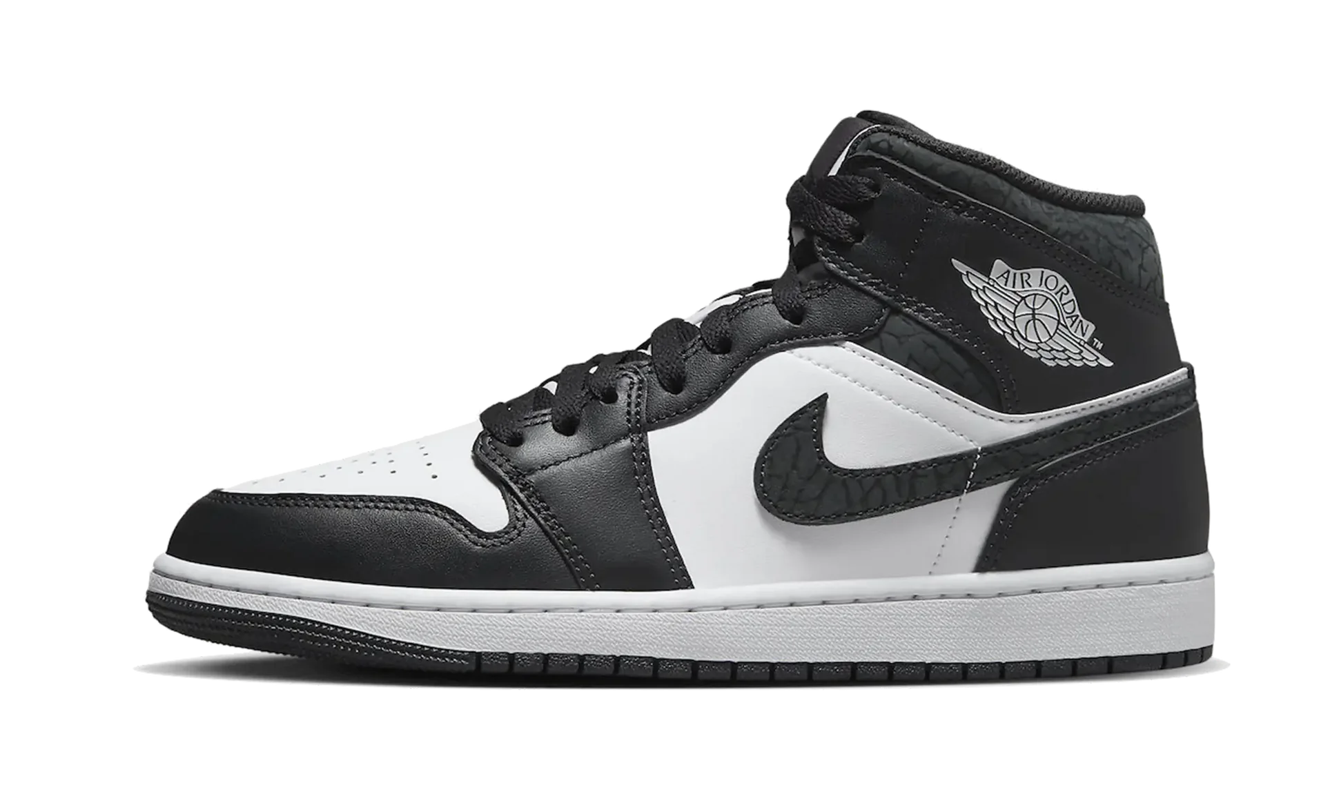 Air Jordan 1 Mid Black Elephant - FB9909-001 (GS) / FB9911-001 (MEN)