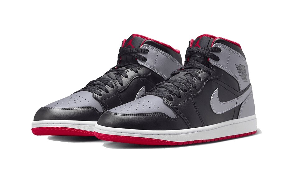 Air Jordan Air Jordan 1 Mid Black Grey Red - DQ8426-006