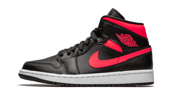 Air Jordan 1 Mid Black Siren Red - BQ6472-004