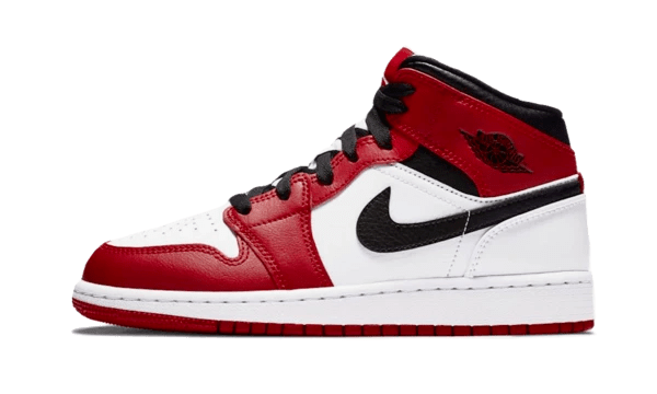 Air Jordan 1 Mid Chicago White (2020) - 554725-173