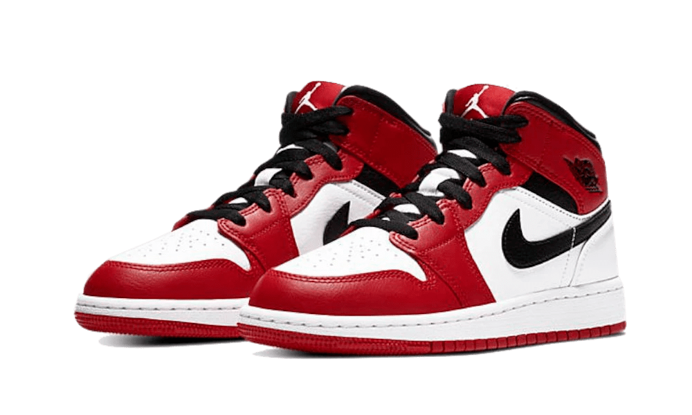 Air Jordan 1 Mid Chicago White (2020) - 554725-173