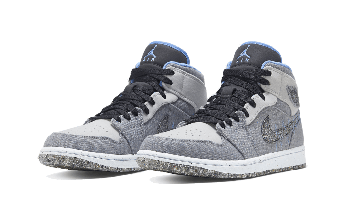 Air Jordan 1 Mid Crater Grey University Blue - DM3529-004