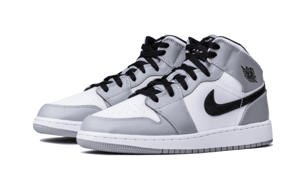 Air Jordan 1 Mid Light Smoke Grey - 554725-092