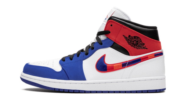 Air Jordan 1 Mid Multicolor Swoosh - 852542-146