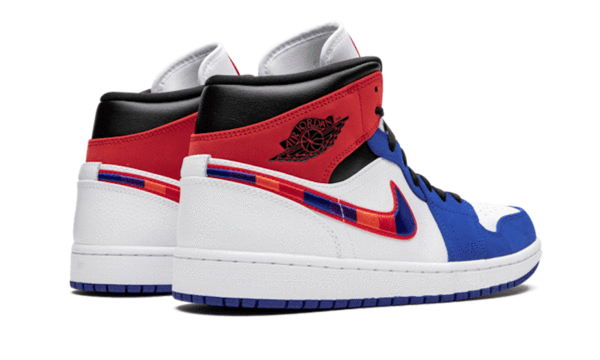 Air Jordan 1 Mid Multicolor Swoosh - 852542-146