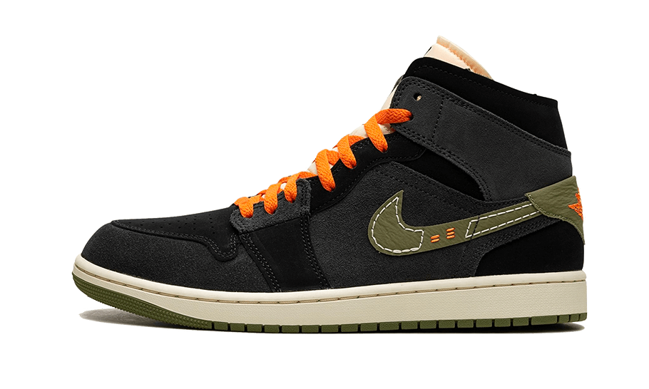 Air Jordan 1 Mid SE Craft Anthracite Light Olive - FD6817-003