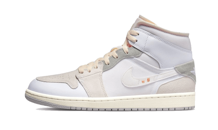 Air Jordan 1 Mid SE Craft Inside Out White Grey - DM9652-100