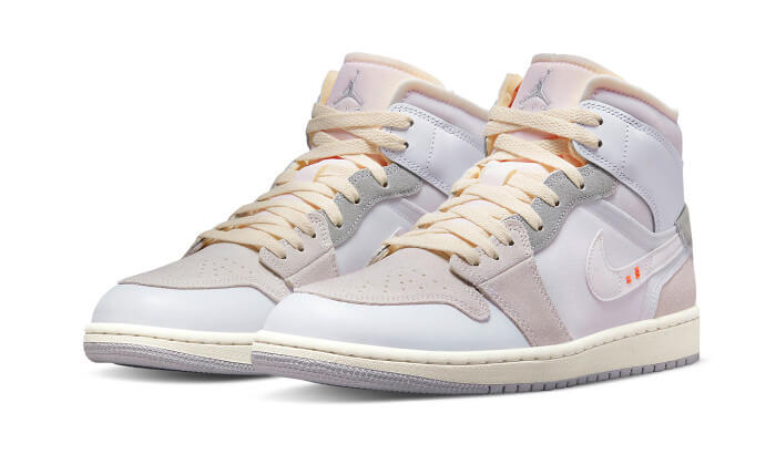 Air Jordan 1 Mid SE Craft Inside Out White Grey - DM9652-100