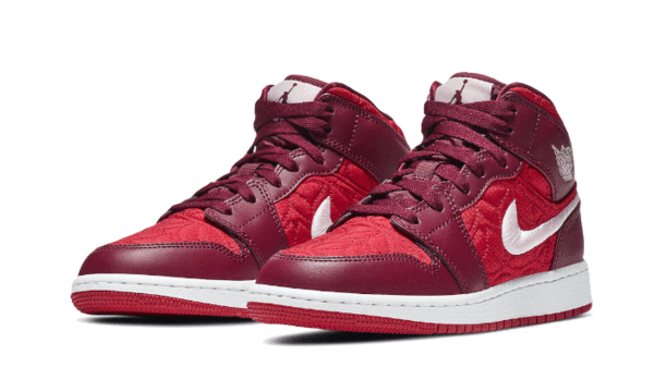 Air Jordan 1 Mid SE Red Quilt - AV5174-600