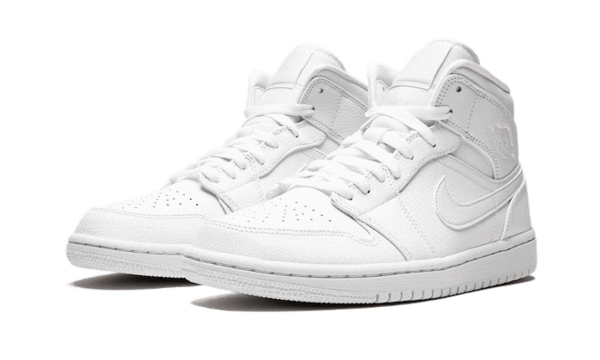 Air Jordan 1 Mid Triple White - 554725-130