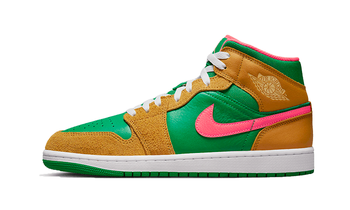 Air Jordan 1 Mid Wheat Watermelon - DX4365-700