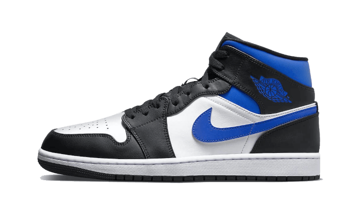 Air Jordan 1 Mid White Black Royal - 554724-140