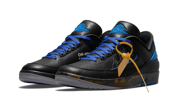 Air Jordan 2 Retro Low SP Off-White Black Blue - DJ4375-004