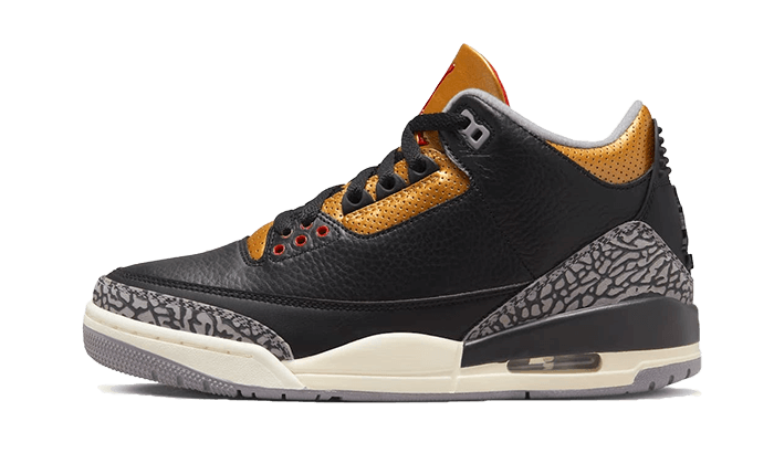 Air Jordan 3 Retro Black Cement Gold - CK9246-067