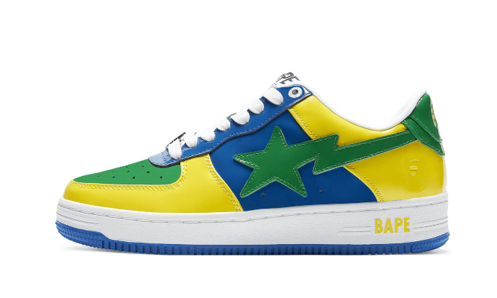 Bape Bape Sta Low Blue Yellow - 1I80191004