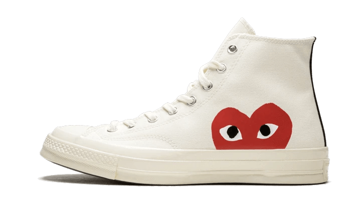 Chuck Taylor All-Star 70s Hi Comme des Garçons PLAY White - 150204C