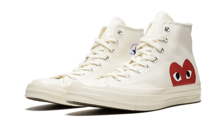 Chuck Taylor All-Star 70s Hi Comme des Garçons PLAY White - 150204C