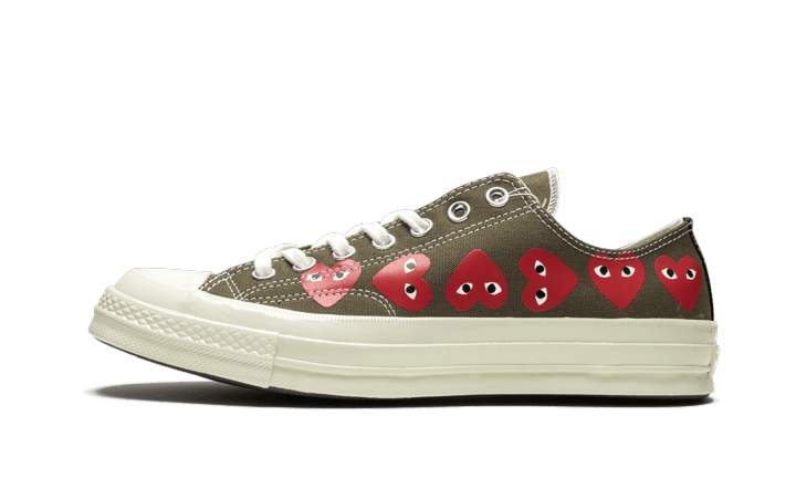 Converse Chuck Taylor All-Star 70s Ox Comme des Garçons PLAY Multi Heart Green - 162976C