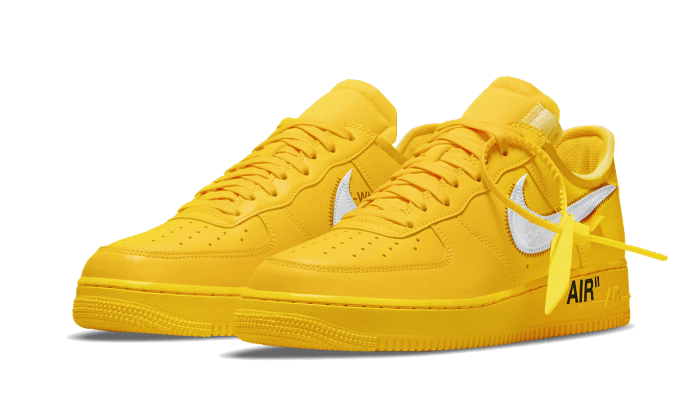 Nike Air Force 1 Low Off-White University Gold Metallic Silver - DD1876-700