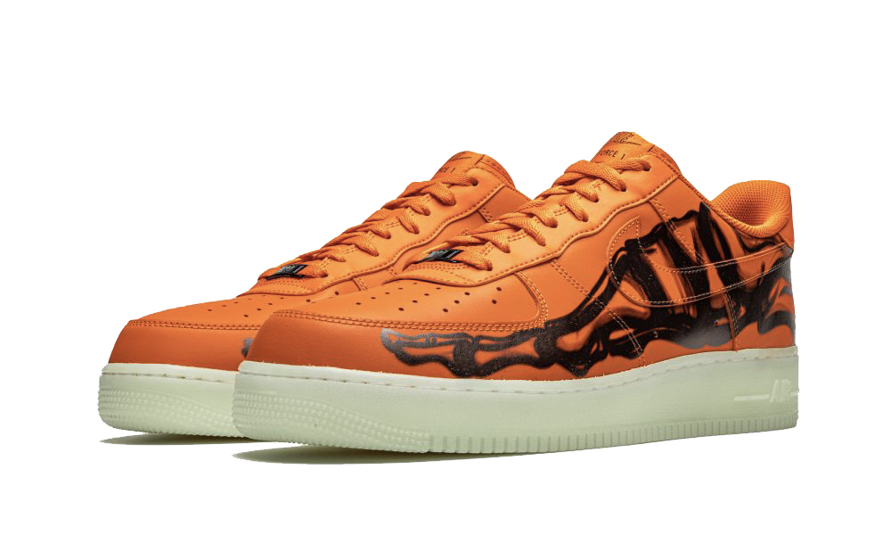 Air Force 1 Low Orange Skeleton Halloween 2020