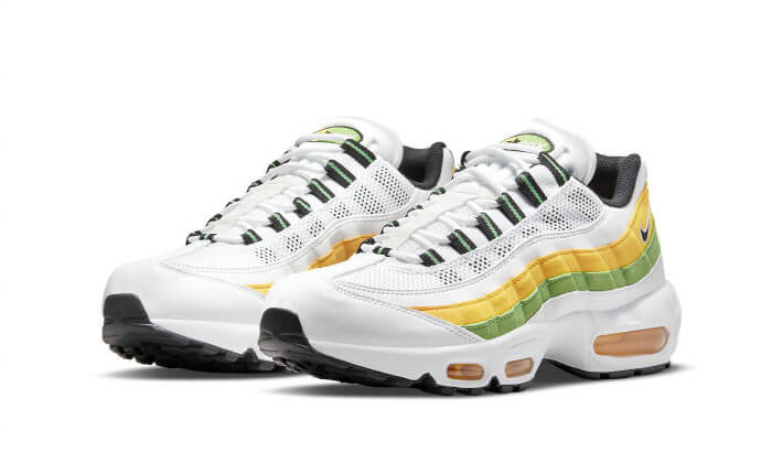 Nike Air Max 95 Essential White Green Apple Tour Yellow - DQ3429-100