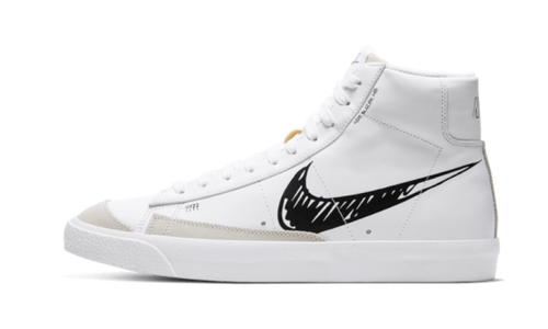 Nike Blazer Mid Sketch Black Swoosh - CW7580-101